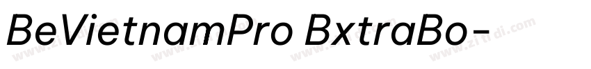 BeVietnamPro BxtraBo字体转换 BeVietnamPro BxtraBo字体转换